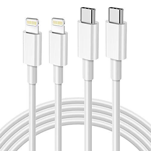 USB C to Lightning Cable [Apple MFi Certified] 2Pack iPhone Fast Charger 6FT-image