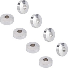 1box 100pcs 304 Stainless Steel Spacer Beads Flat Round Stainless Steel color