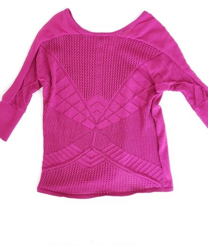 The Limited Purple Sweater 3/4 Sleeve Womens Size S - Picture 5 of 11