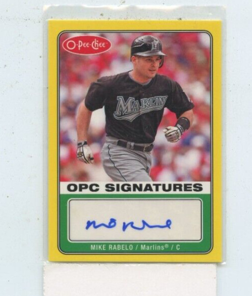 MIKE RABELO 2009 O-Pee-Chee OPC Signatures Auto Autograph #S-MR Auto
