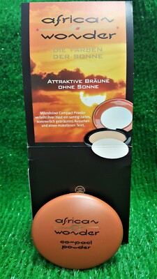 (960 /kg) AFRICAN WONDER microfeiner compact powder15g Puder Versand 0 !!!