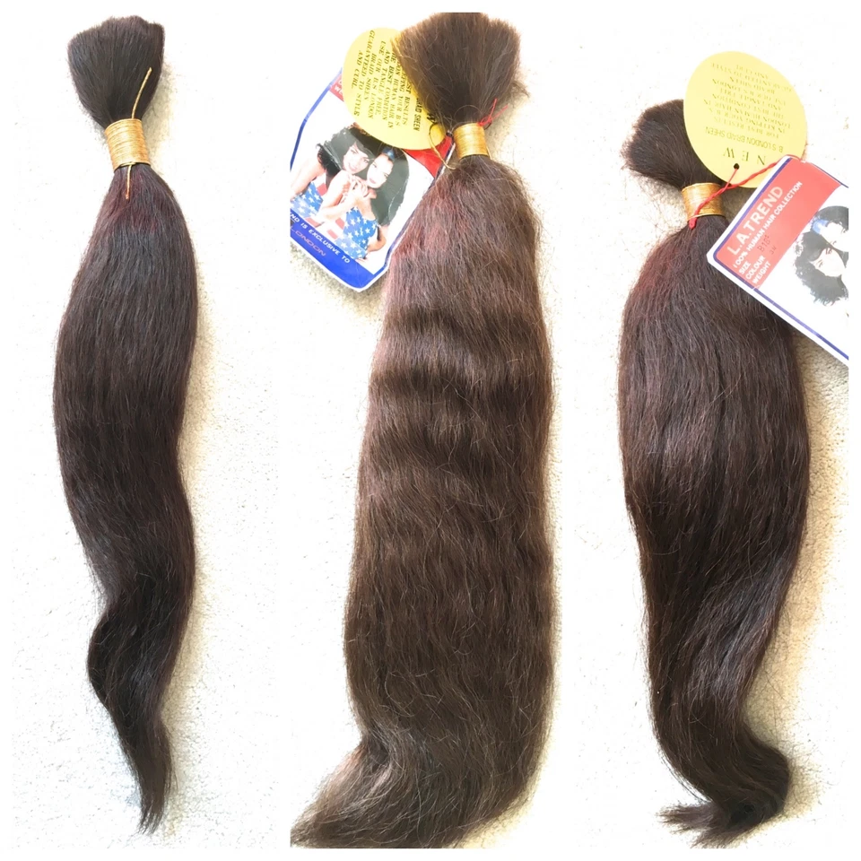 100% HUMAN HAIR STRAIGHT BULK - LA TREND 18, 20, 22 Inches