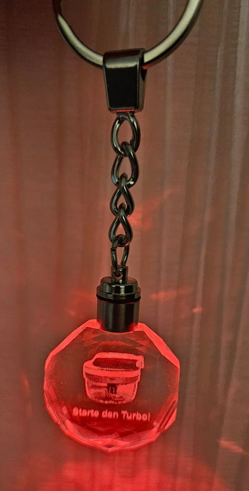 Tupperware Schlüsselanhänger Turbo Chef Rot leuchtend
