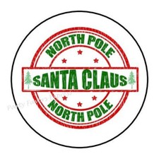NORTH POLE DELIVERY CHRISTMAS ENVELOPE SEALS LABELS STICKERS FAVORS