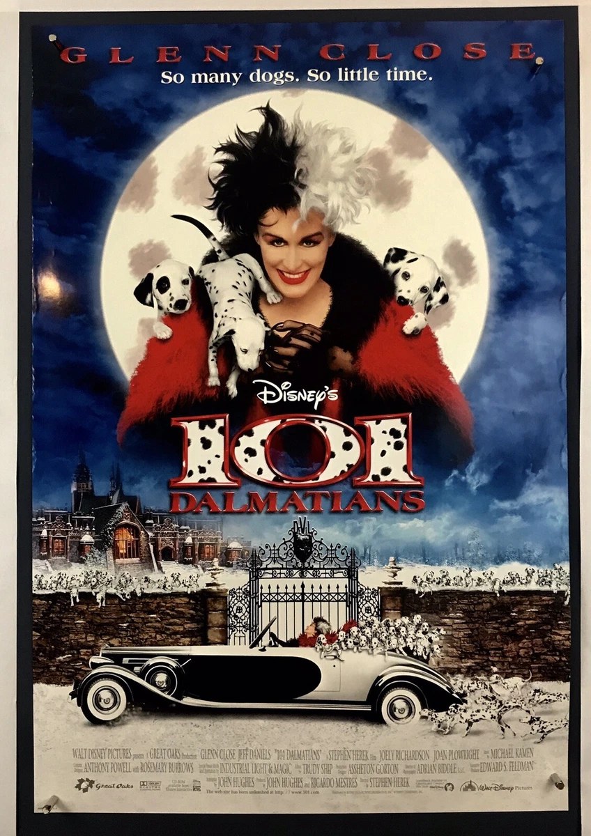 101 DALMATIANS Movie Poster Fine 1SH DS 1996 27x40 Walt Disney