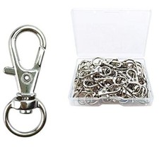 30 Pcs Metal Swivel Lanyard Snap Hook, Key Chain Swivel Hook Lobster Claw
