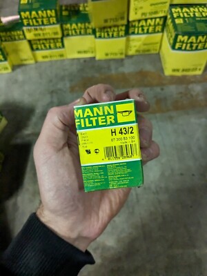 MANN H 43/2 Oil Filter - Compatible with BOMAG, AMMANN, and DYNAPAC Equipment