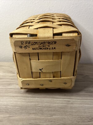 Rare Collectible Longaberger Basket Handwoven Limited Edition