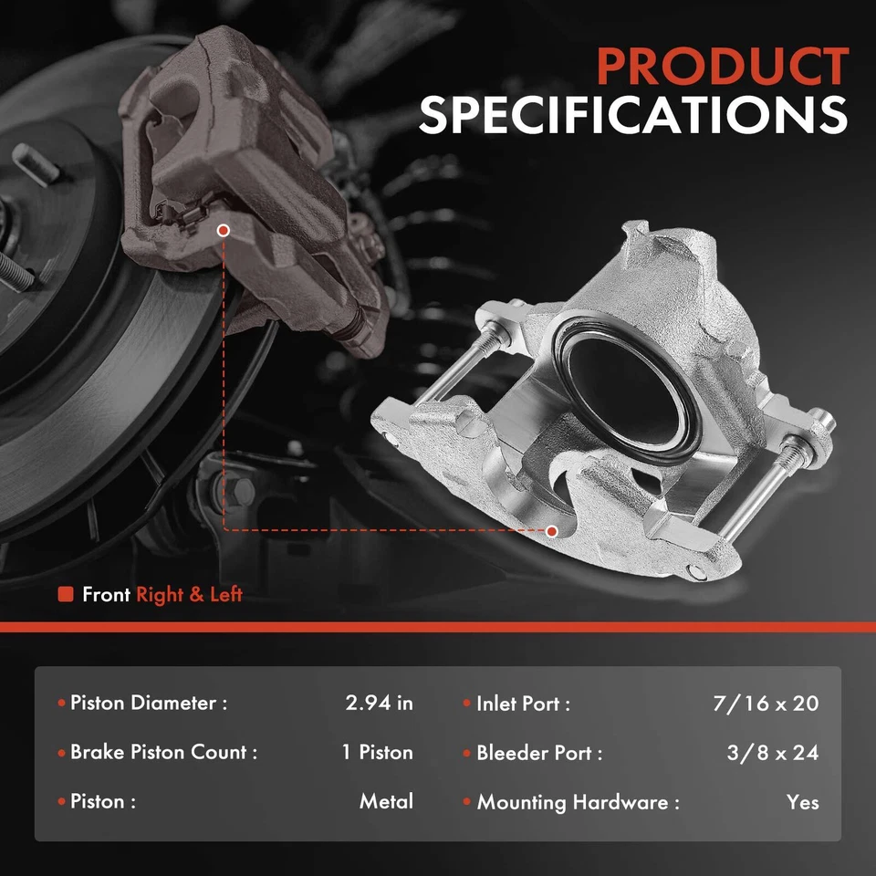 2x Pinza de freno delantera derecha y derecha para Chevy Malibu GMC Buick Cadillac Pontiac Olds Foto 2 de 4