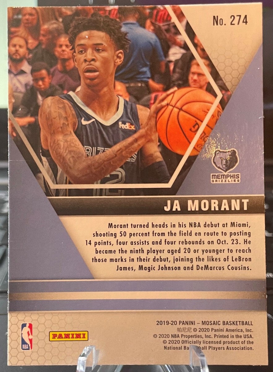 2019-20 Panini Mosaic NBA Debut Ja Morant #274 | eBay