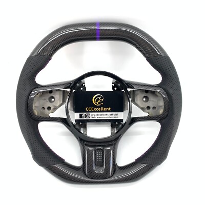 For Mitsubishi Lancer Evo X 2008-2016 Custom Carbon Fiber Steering Wheel Flat