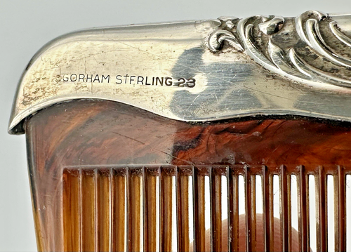 GORHAM STERLING SILVER 3 PIECE DRESSER SET- BUTTERCUP 23 MIRROR - BRUSH - COMB - Picture 17 of 17