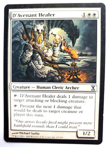 D'Avenant Healer #11 Common Time Spiral Magic: The Gathering