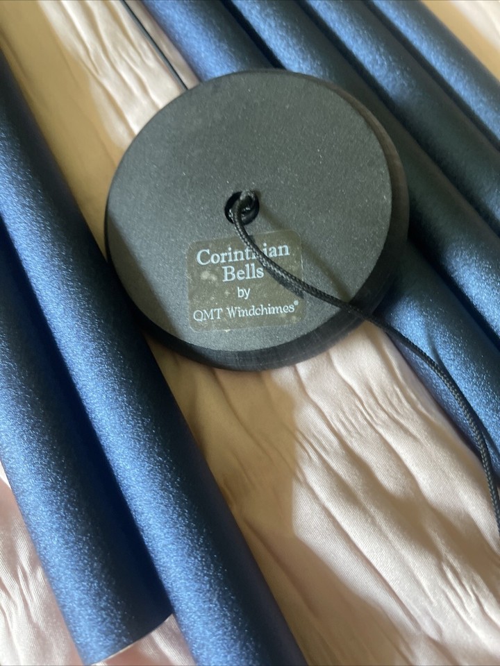 Corinthian Bells by QMT WINDCHIMES 30 inch Midnight Blue Wind Chime New