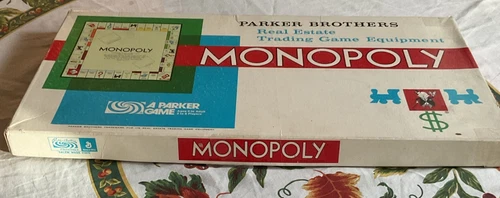 VINTAGE 1961 MONOPOLY PARKER BROTHERS REAL ESTATE TRADING GAME - COMPLETE