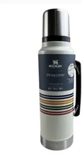 Pendleton Stanley Vacuum Thermos National Park  White￼ 1.5 Qt Classic Hot/Col