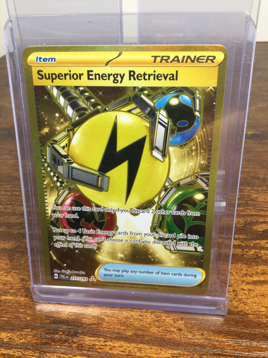 Pokemon Superior Energy Retrieval 277/193 Paldea Evolved Gold Trainer Card
