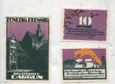 Pieniądze awaryjne: Dargun Meklemburgia 3 sztuki (533)