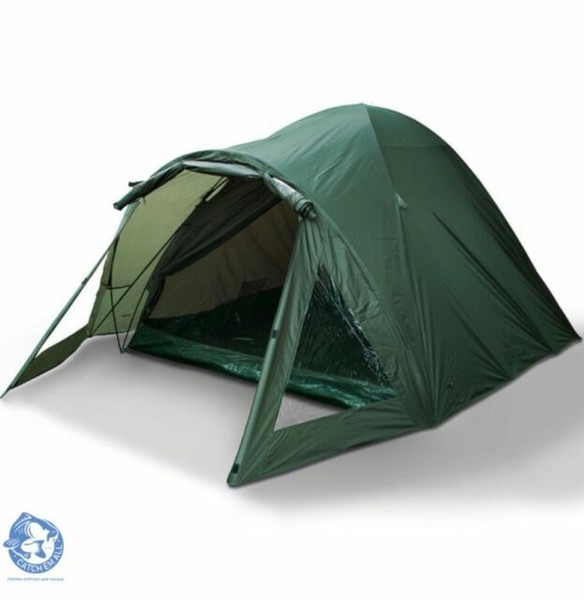 2-man-double-skin-ngt-green-carp-fishing-bivvy-tent-shelter-waterproof