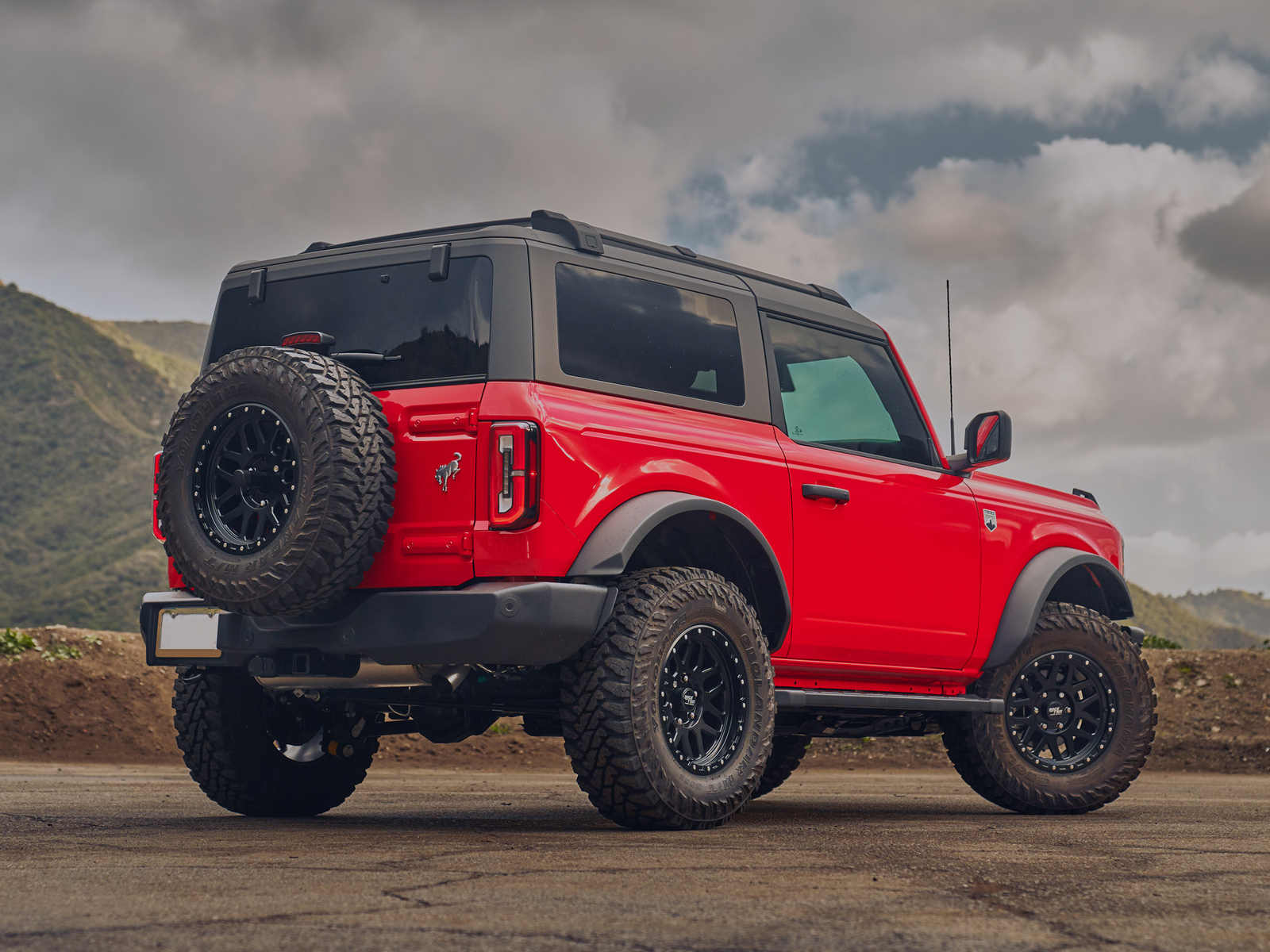 RockTrix RT111 17 inch Wheel Compatible with Ford 2021+ Bronco, 17x9 6x5.5 Wheels, +12mm offset