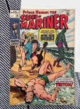 Marvel comic book Sub-Mariner No 18. Triton & The Stalker Appearance 1969