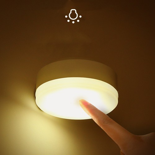 Mini Round Night Light Kids Led Battery-Powered Stair Energy-saving Lamp RC - Picture 6 of 11