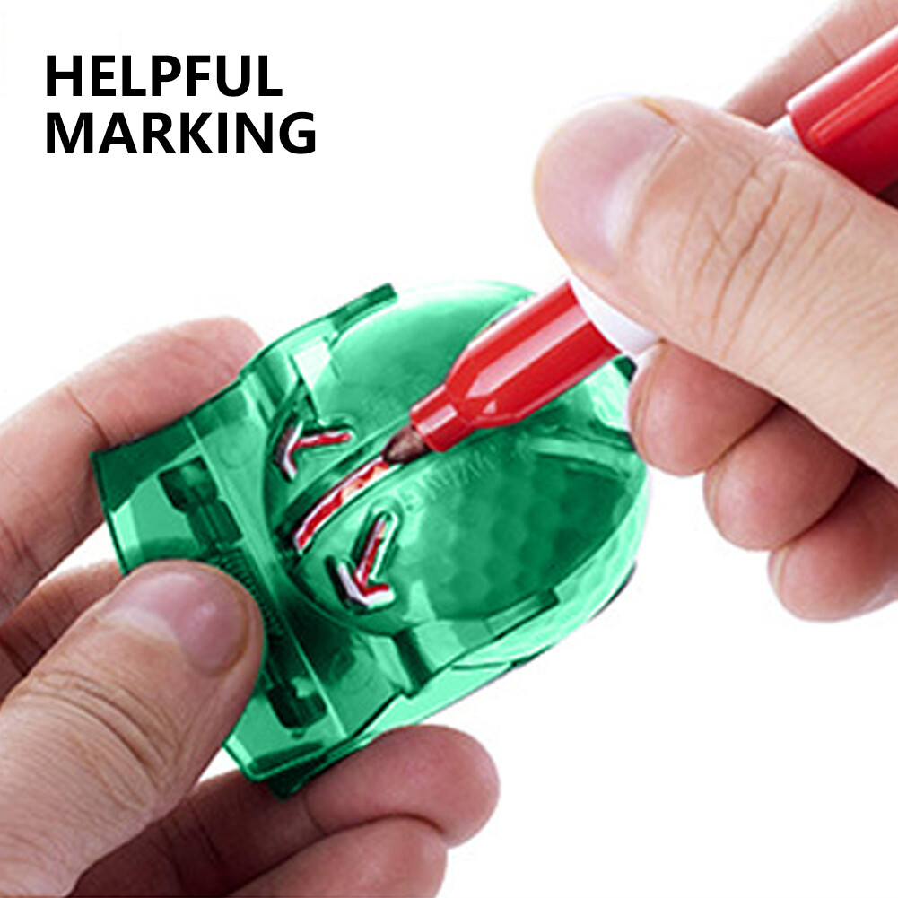 For Putter Marking Golf Ball Markers Kits Portable Quick Dry With Pens