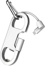 Multiple Use iPhone Keychain – Charger, Bottle Opener & Carabiner in One