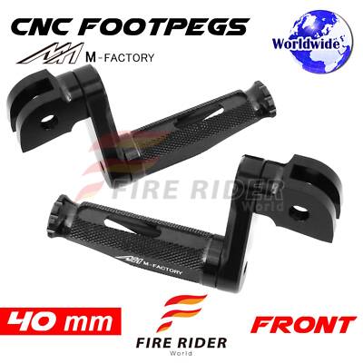 40mm Adjustable Black Rider Foot Pegs SHINOBI For R 1200 S 04 05 06