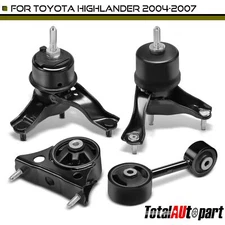 4x Auto Trans Engine Motor & Transmission Mount for Toyota Highlander 04-07 FWD