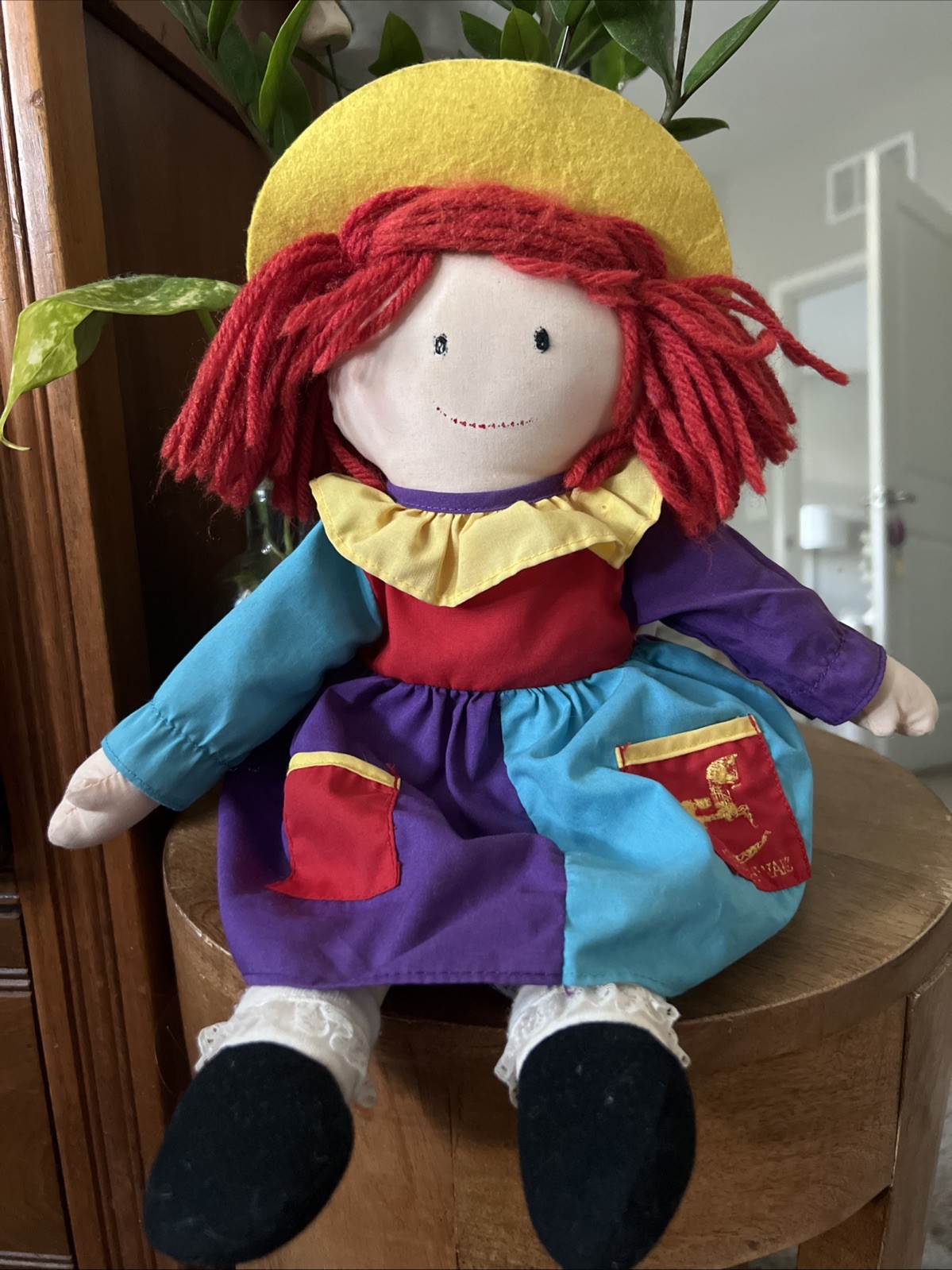 Eden Madeline 14” Plush Doll Dressable 1994 Plush Toy Dressed Vintage