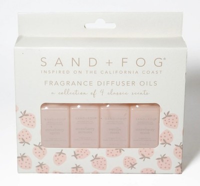  Sand + Fog Strawberry Diffuser Oil Set 4x10mL Vanilla Musk   