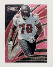 2025 Panini Select Tristan Wirfs Club Level Pink Glitter /15 Buccaneers