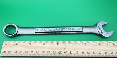 Craftsman 42925 18mm Combination Wrench 12 Point Vintage VA 42925 Made in USA !!