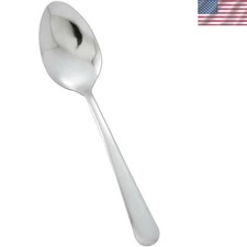 Commercial Grade 18/0 Stainless Steel Dinner Spoons - Elegant Dining Set of 12