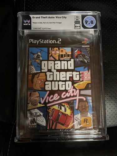 Grand Theft Auto: Vice City PS2 Sealed Wata Graded 9.8 A