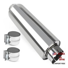 5 Inch Inlet Diesel Muffler Exhaust With Clamp- 8 X 24 Body - 30 Oal- 5 Inch