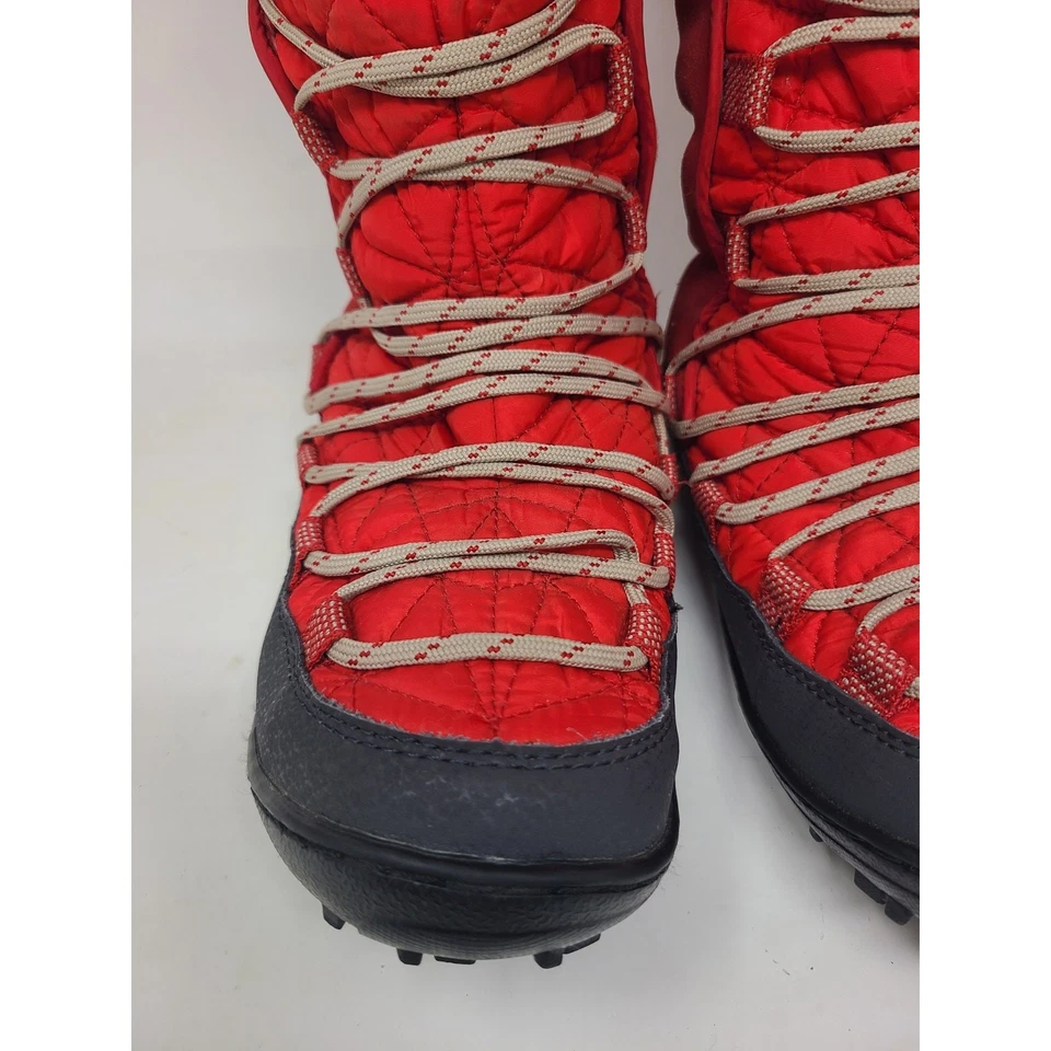 Columbia Niños Grandes Talla 4 Loveland Omni Heat Botas de Nieve Rojo Zapatos Invierno Con Cordones Foto 4 de 4