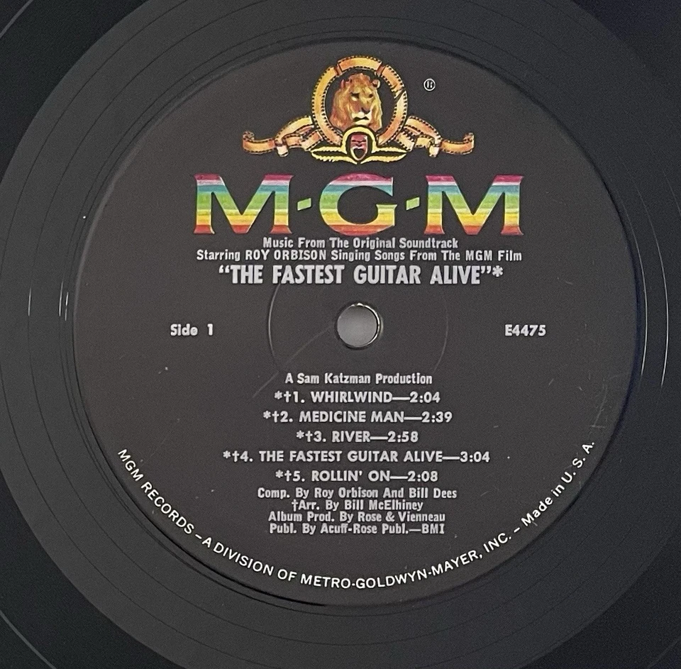 ROY ORBISON The Fastest Guitar Alive Vinyl Record 1967 MGM Record MONO VG+ E4475 Foto 3 de 4