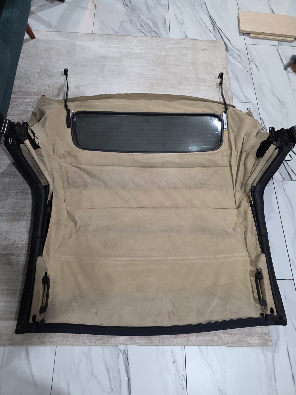 Aston Martin DB7 Volante Convertible Top - Blue/Tan