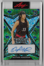 2022-23 Leaf Exotic Diagonal Shimmer Peacock #BA-DH1 Destanni Henderson RC #2/6