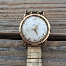 OMEGA Automatic Vintage Round Analog Watch Two-Tone Expansion Bracelet