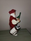 SANTA'S HOLE IN ONE Holiday Collectibles Fabric Mache Golfing Santa with Bag — photo 6