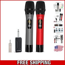 Professional Rechargeable UHF Wireless Mic with 160ft Range for Events  Karaoke