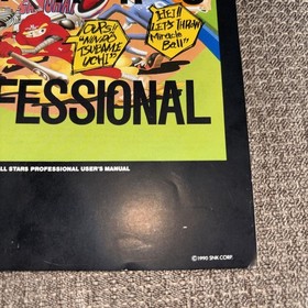 Baseball Stars Professional SNK (Neo Geo AES) Manual Only Nice Shape! 1990