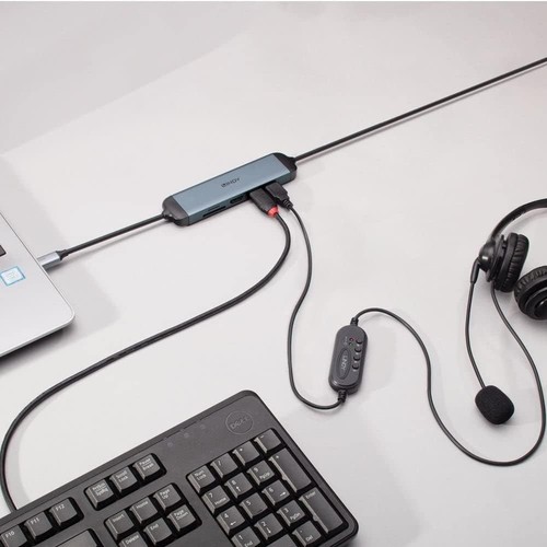 LINDY 43326 Micro Dock USB 3.2 Type C avec câble de Charge USB PD de 1.4m - Photo 2/5