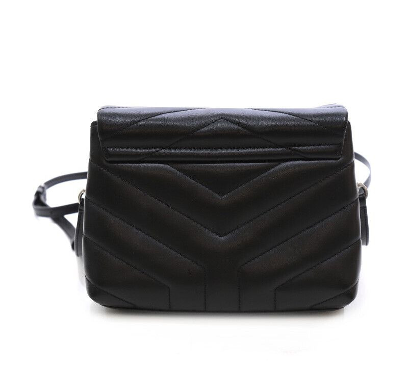 Borsa a tracolla trapuntata Saint Laurent nera 678401