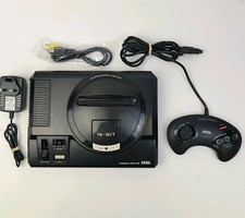 Sega Mega Drive Black Console - Works Perfectly *Cleaned*