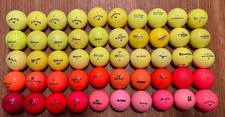50 Bunte Golfbälle gebraucht, Marken wie Titleist, Callaway, Wilson,etc.