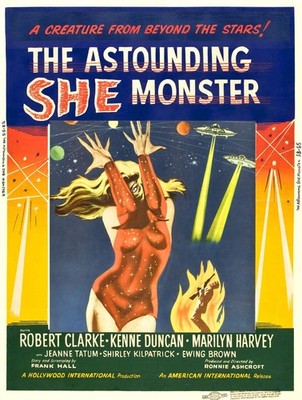 Astounding She Monster 02 Movie Poster Kunstdruck Rare Large Art Memorable Textur